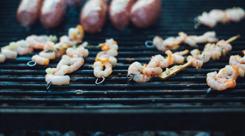 shallow focus photo of grilled shrimp
