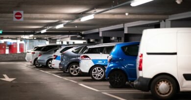 cars parked in parking lot